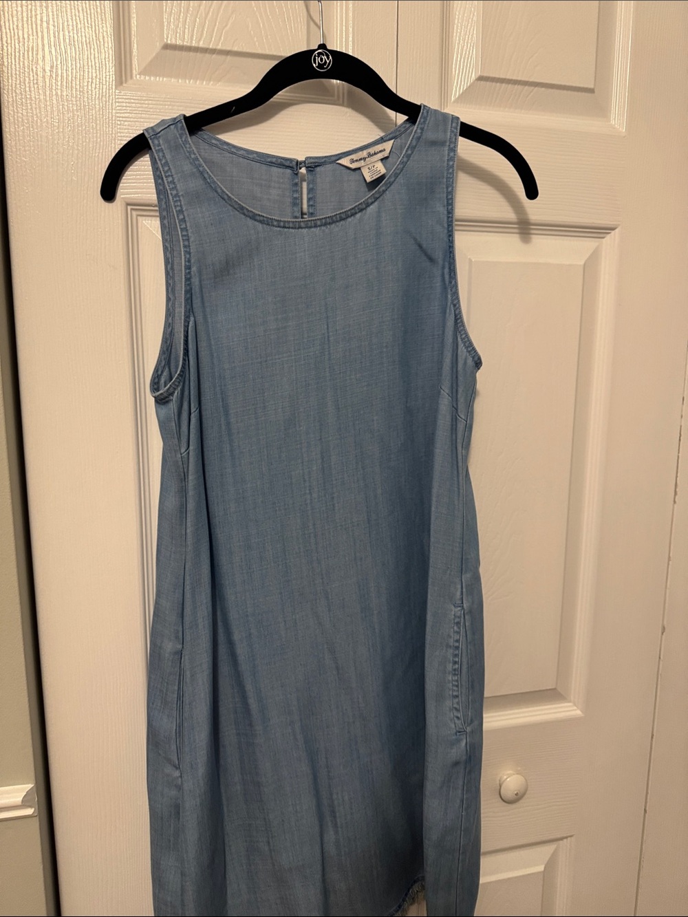 Tommy Bahama Light Chambray Sleeveless Midi Dress